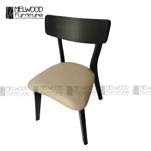 Cafe Chair | Mat Black & Soft Beige